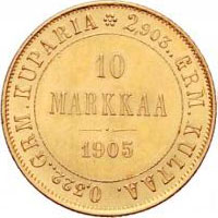 10 markkaa 1905 (B)