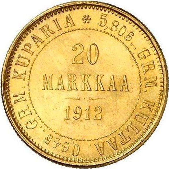 20 markkaa 1912L (B)