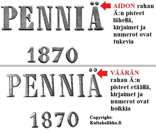 5 penniä 1870